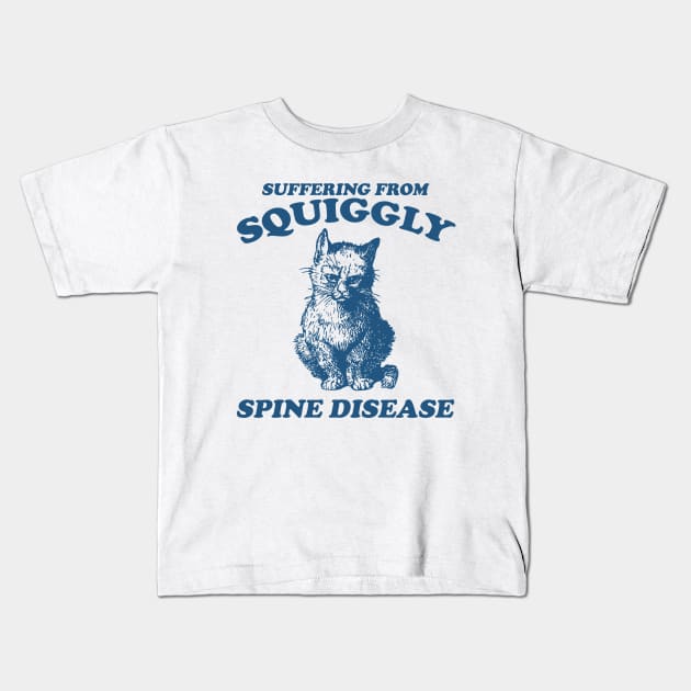 Scoliosis spine pain "squiggly spine disease" funny representation chronic illness disability rep Kids T-Shirt by CamavIngora